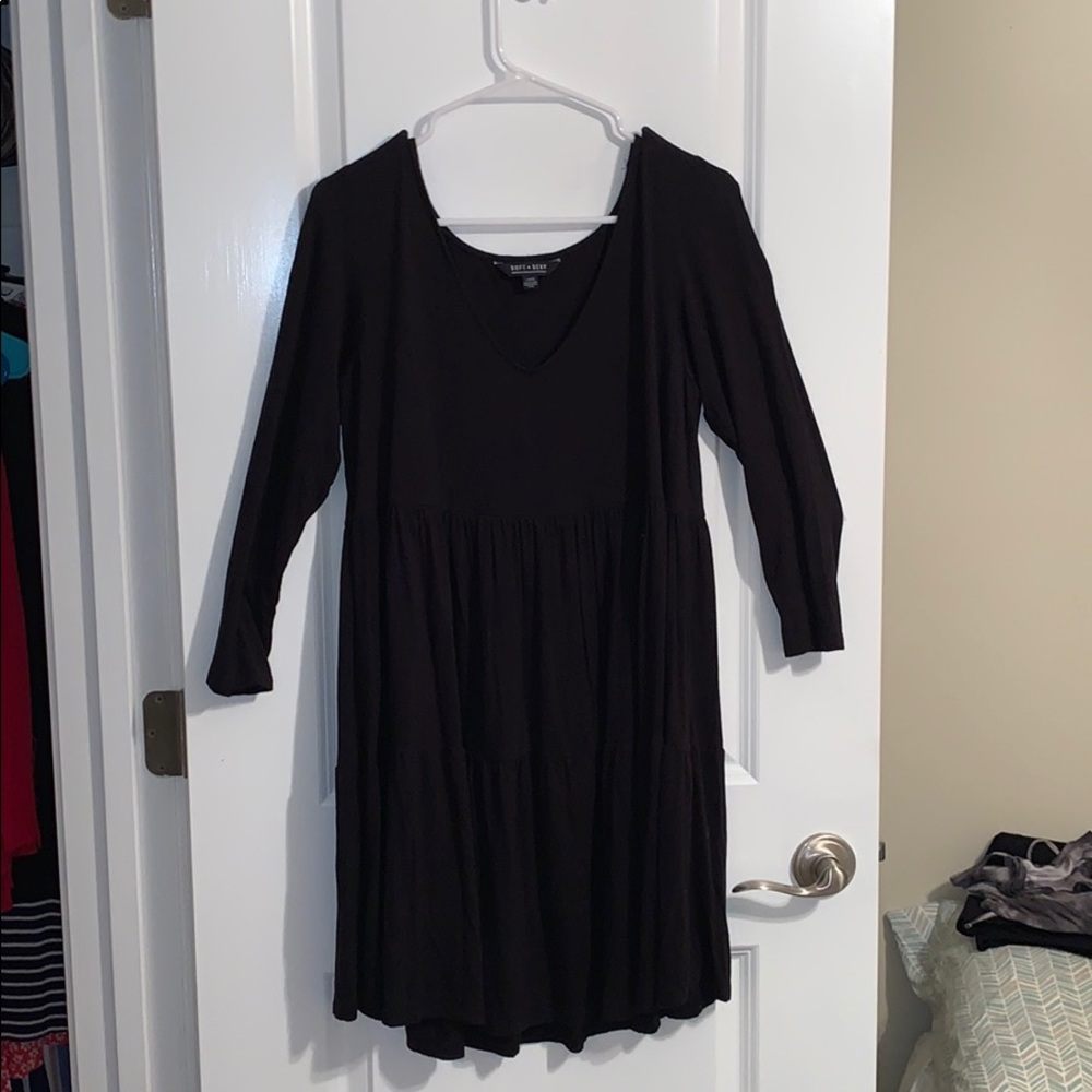 Black mini dress